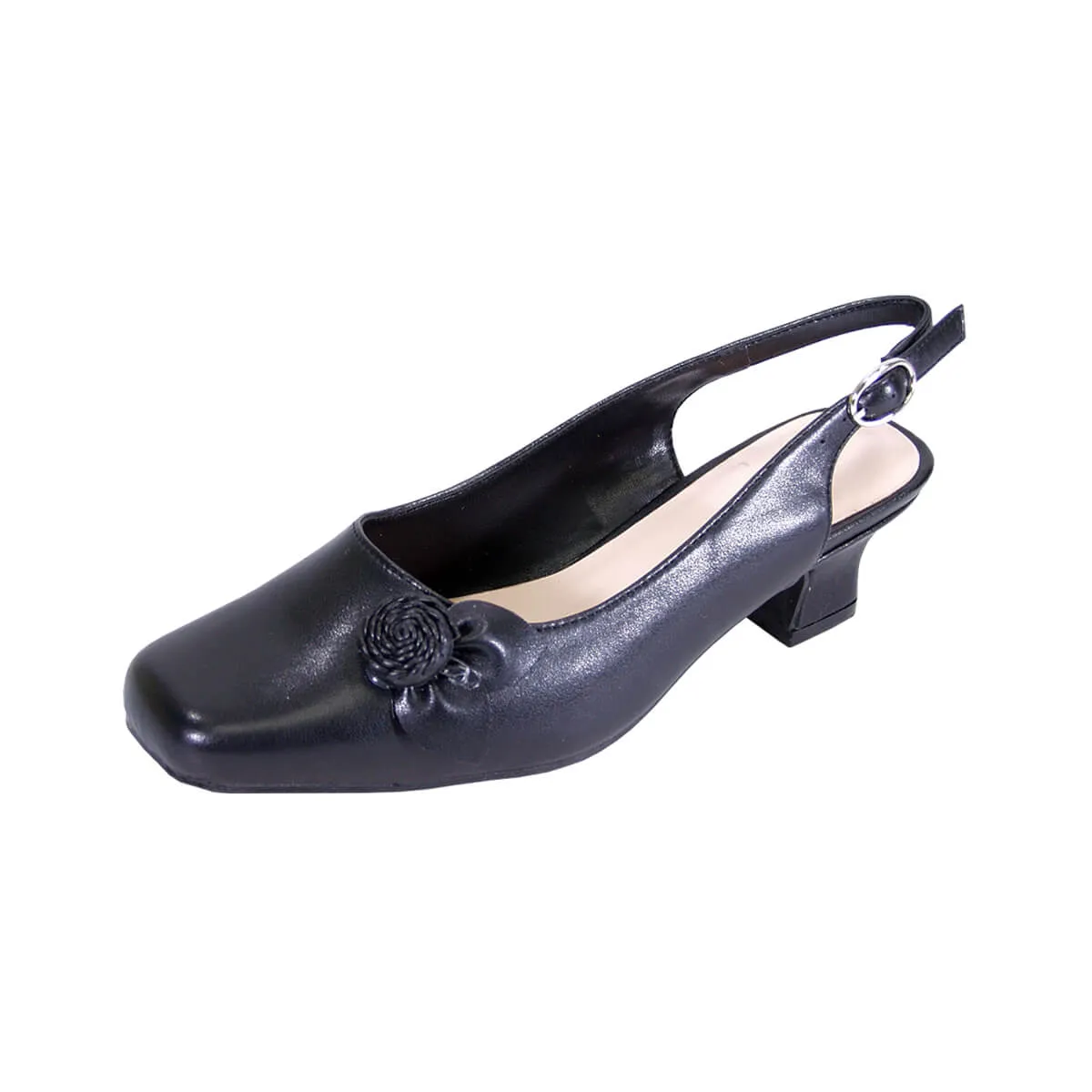 PEERAGE Cheryl Women's Wide Width Leather Slingback Dress Pumps