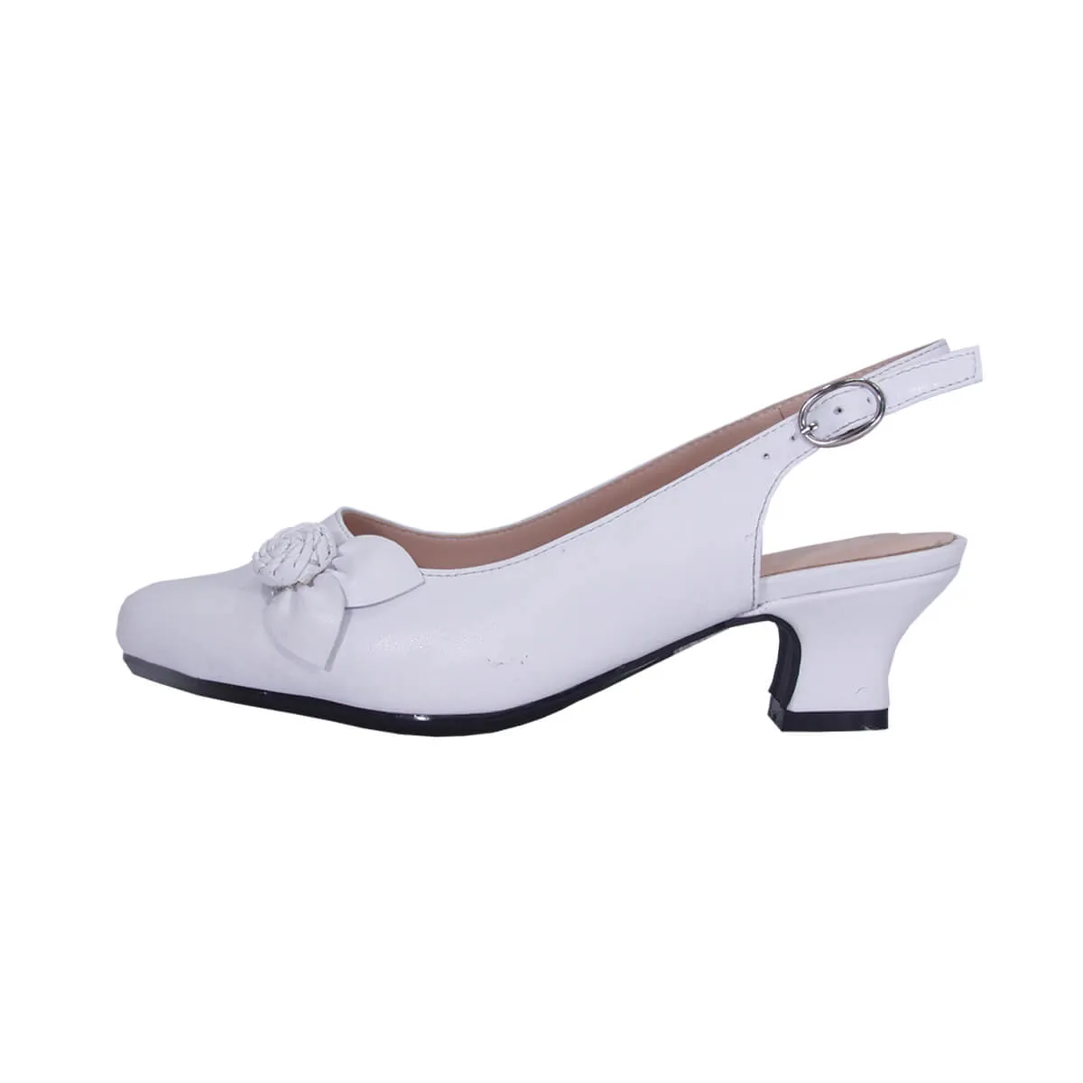 PEERAGE Cheryl Women's Wide Width Leather Slingback Dress Pumps