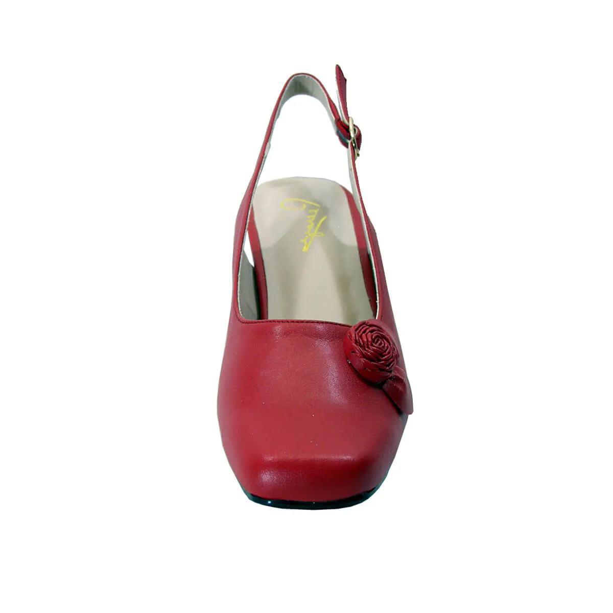 PEERAGE Cheryl Women's Wide Width Leather Slingback Dress Pumps