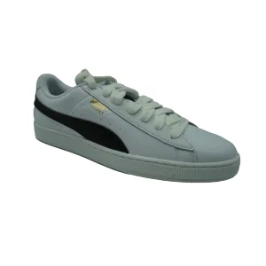 Puma Men's Low Top Basket Classic Sneakers White Black Size 14
