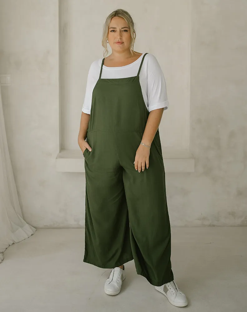 Rayon Overall - Olive