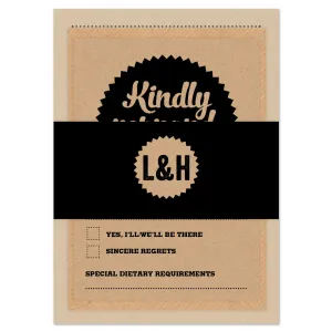 Retro Vintage Kraft Belly Band