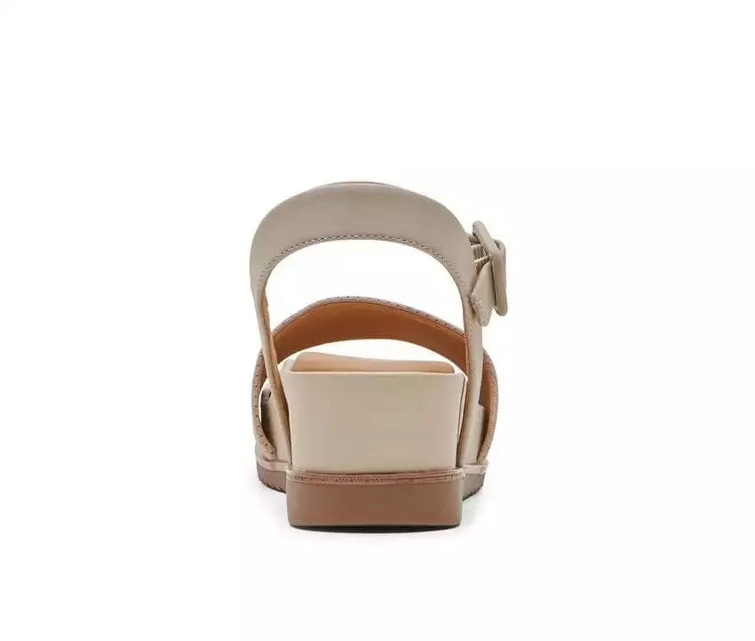 Rockport Women's Delanie 2 Platform Wedge Sandals- Beige