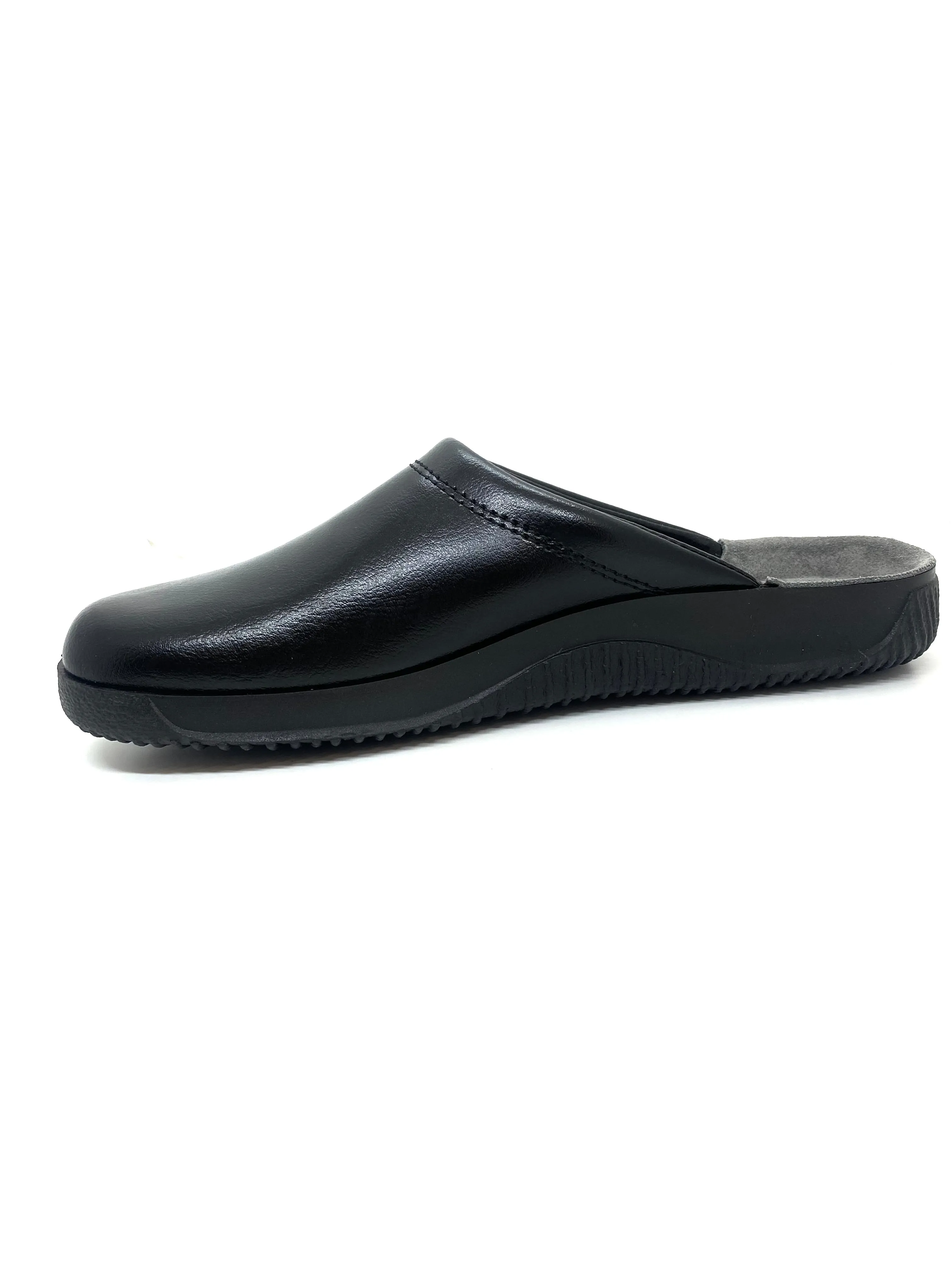 Rohde Men's Backless Leather House Shoe