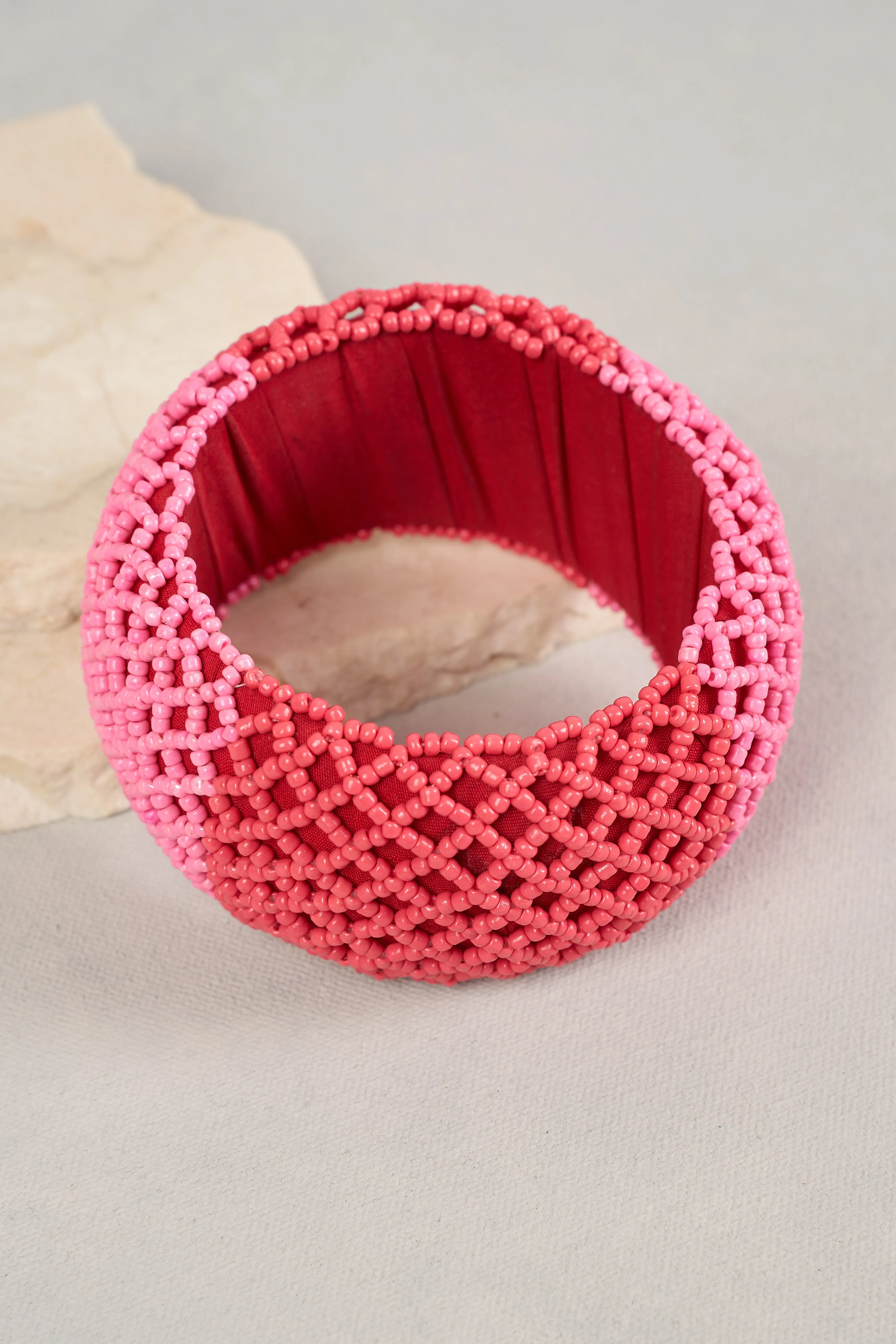 Rose Beaded Bangle
