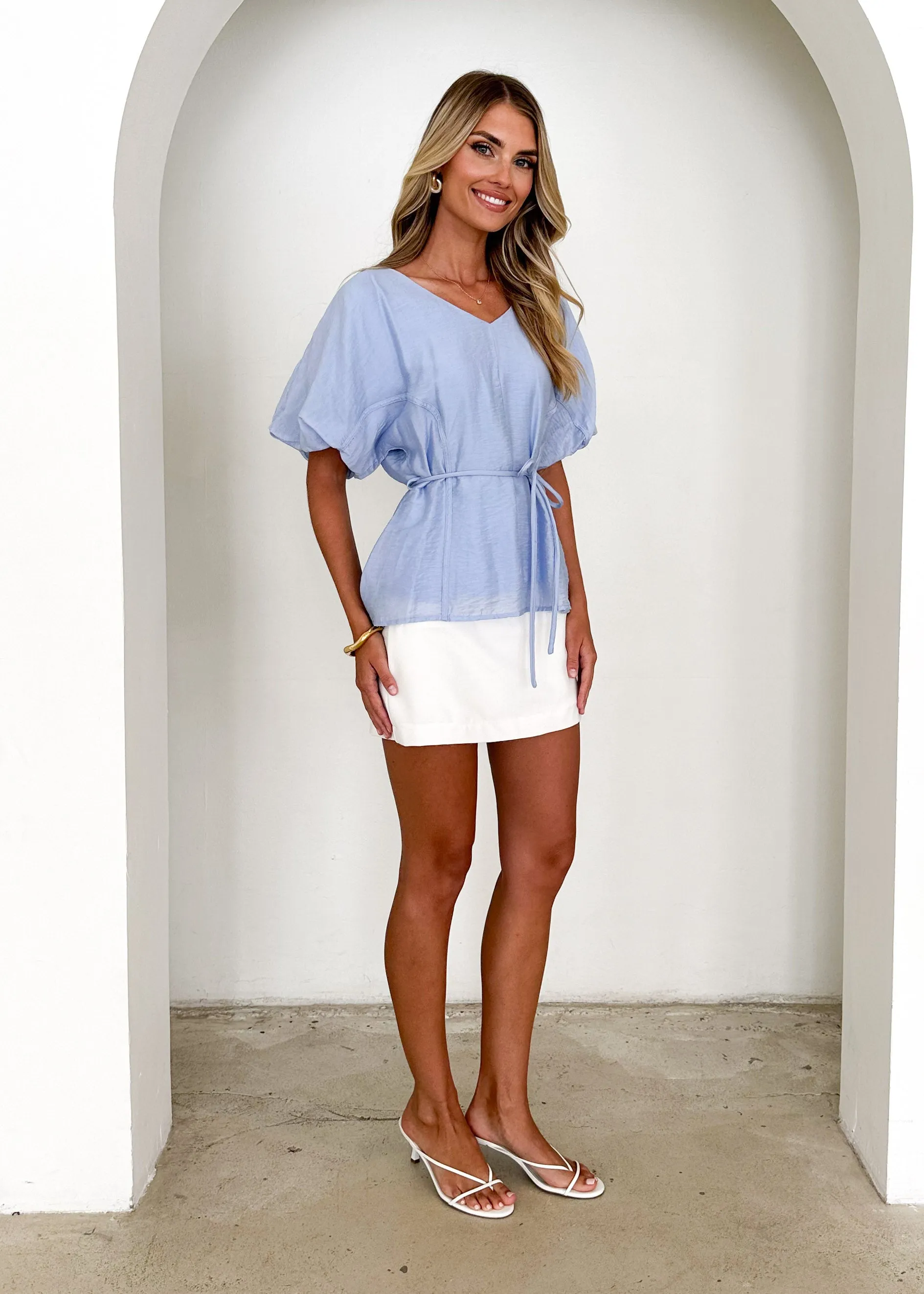 Saffron Blouse - Blue