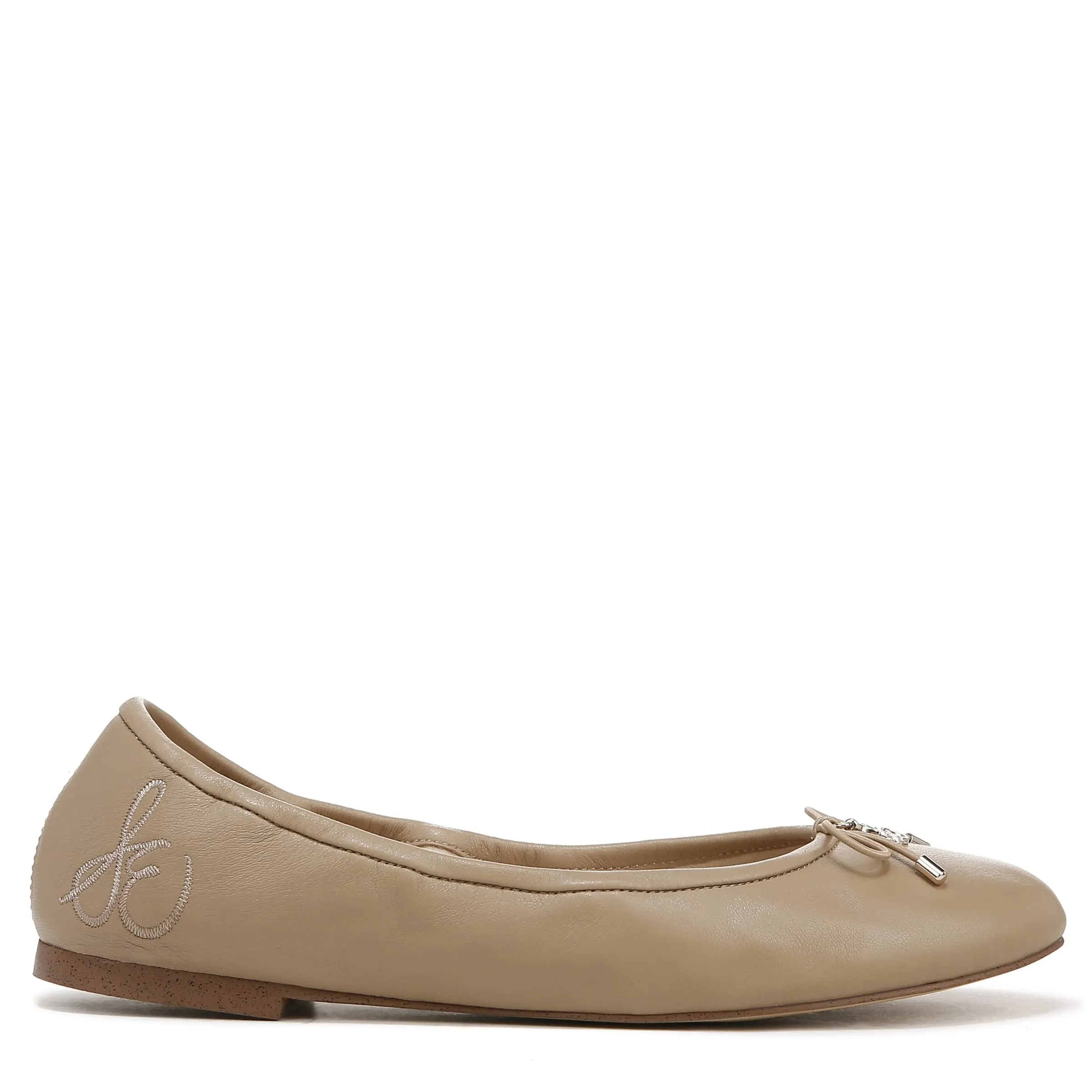 Sam Edelman Felicia Classic Nude Faux Shearling Slip On Round Toe Ballet Flats