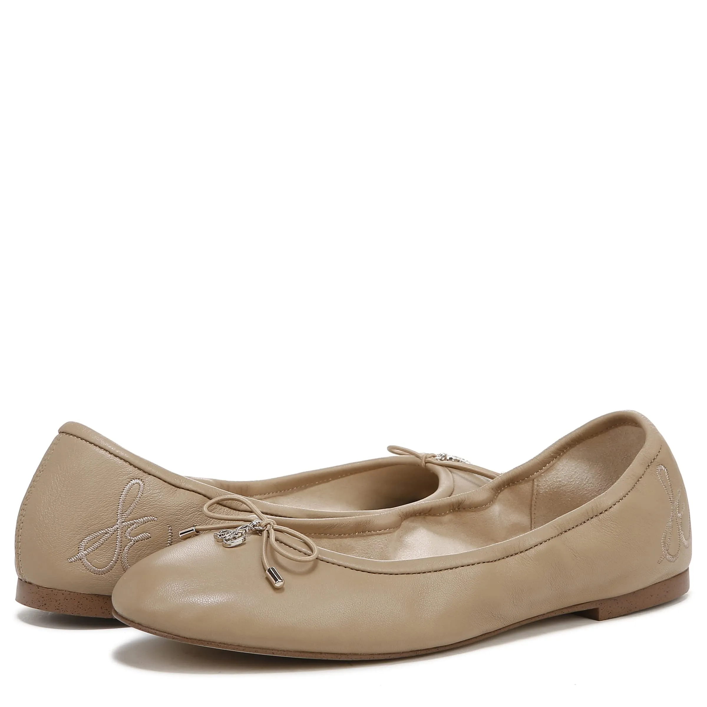 Sam Edelman Felicia Classic Nude Faux Shearling Slip On Round Toe Ballet Flats