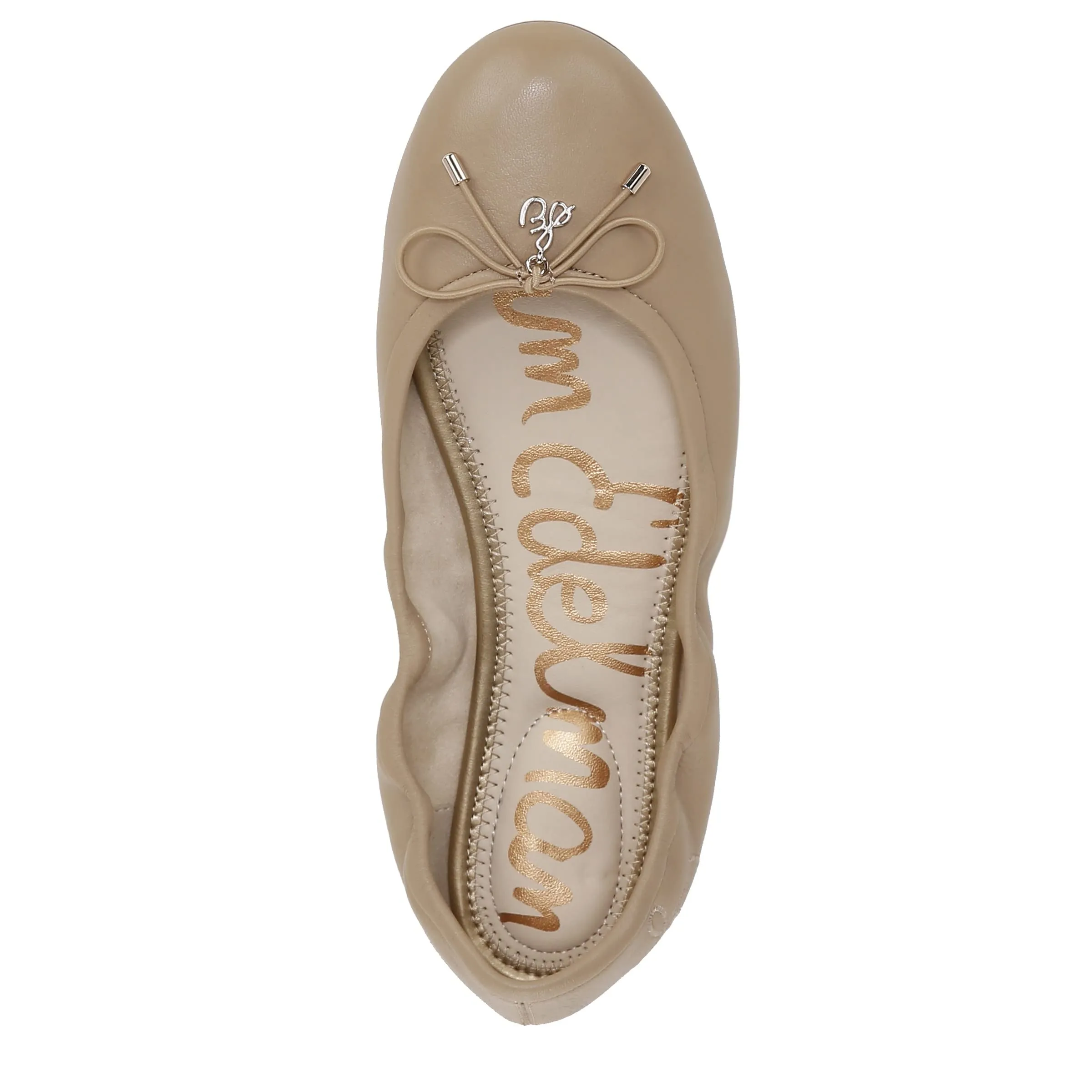 Sam Edelman Felicia Classic Nude Faux Shearling Slip On Round Toe Ballet Flats