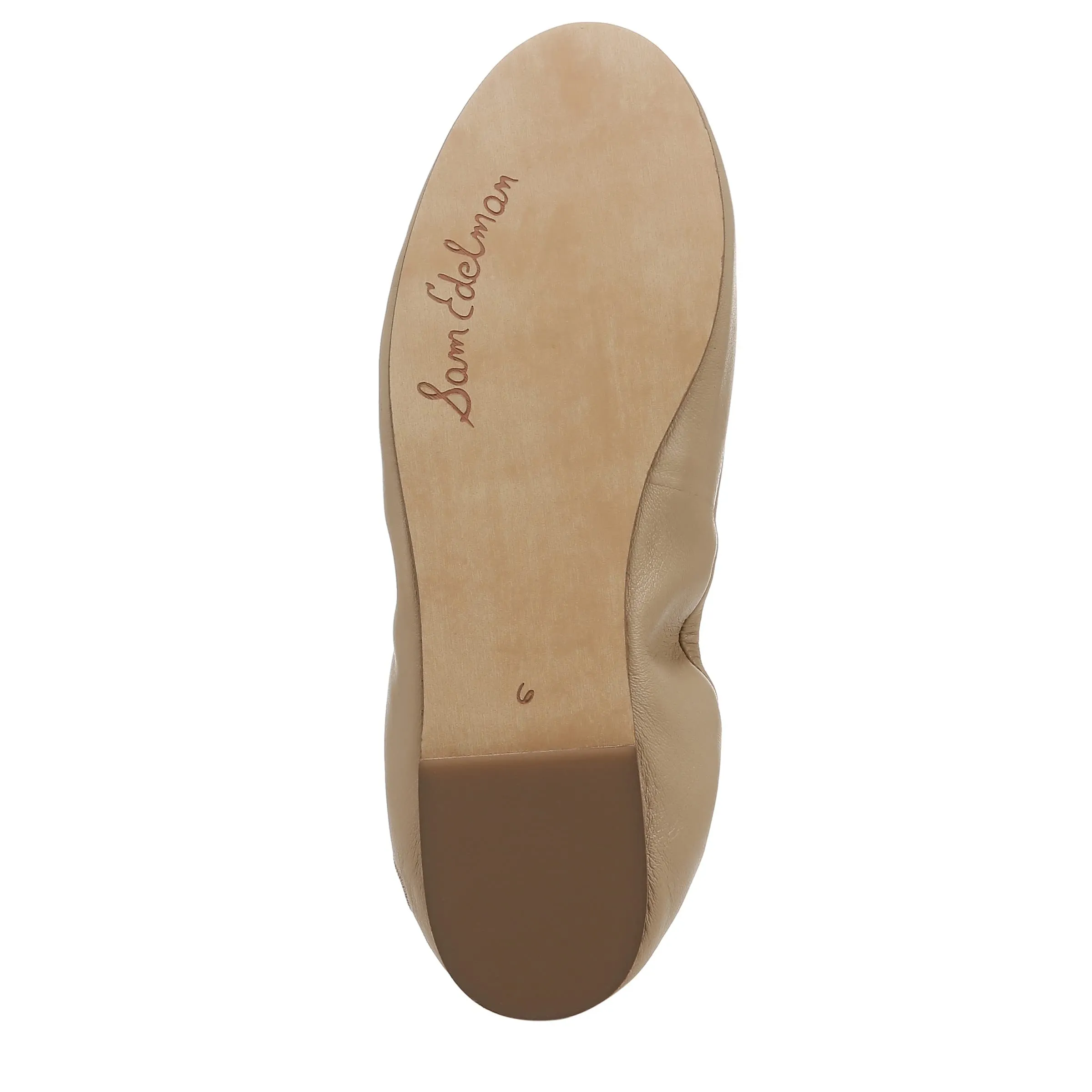 Sam Edelman Felicia Classic Nude Faux Shearling Slip On Round Toe Ballet Flats