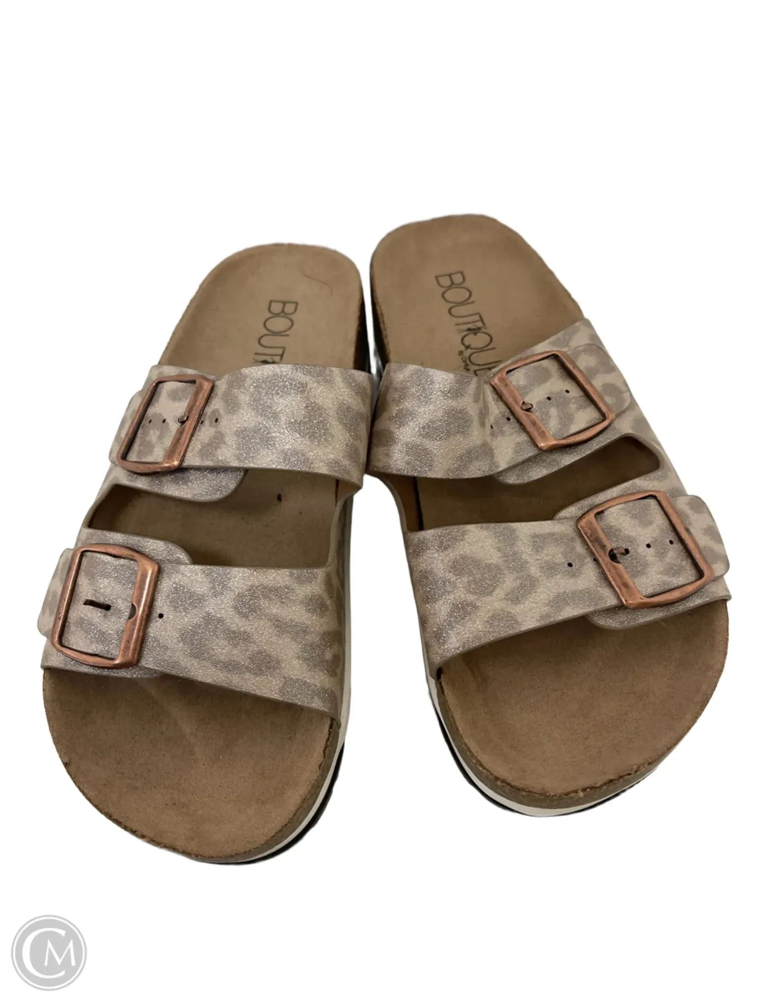 Sandals Flats By Corkys In Animal Print, Size: 6.5