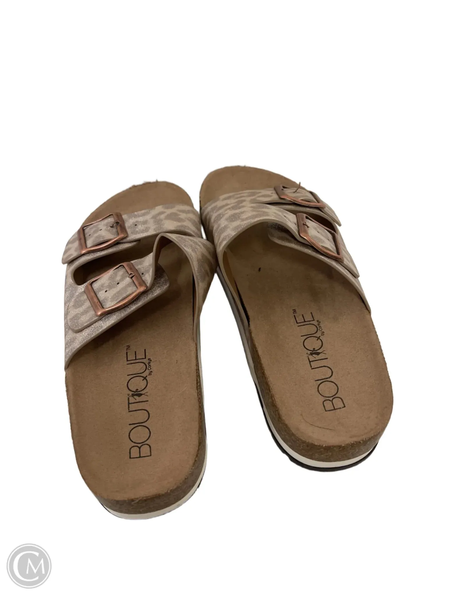 Sandals Flats By Corkys In Animal Print, Size: 6.5