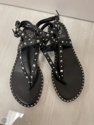 Sandals Flats By Vince Camuto In Black, Size: 9