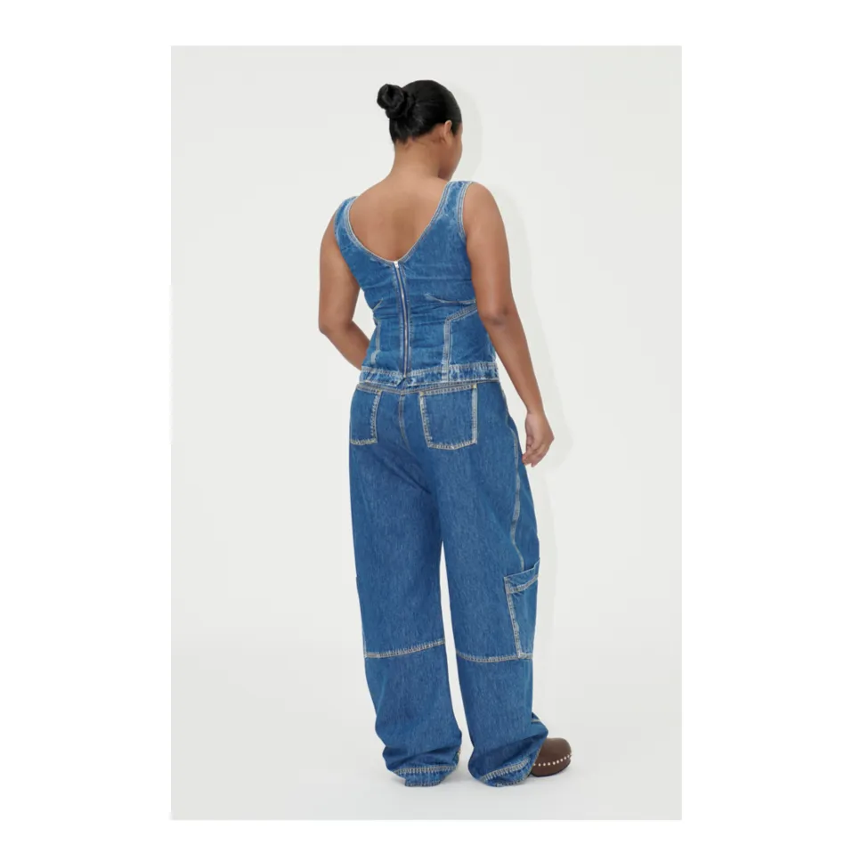 SGDION DENIM PANTS | TROMPE L'OEIL