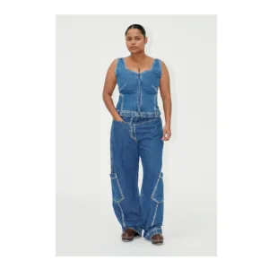 SGDION DENIM PANTS | TROMPE L'OEIL