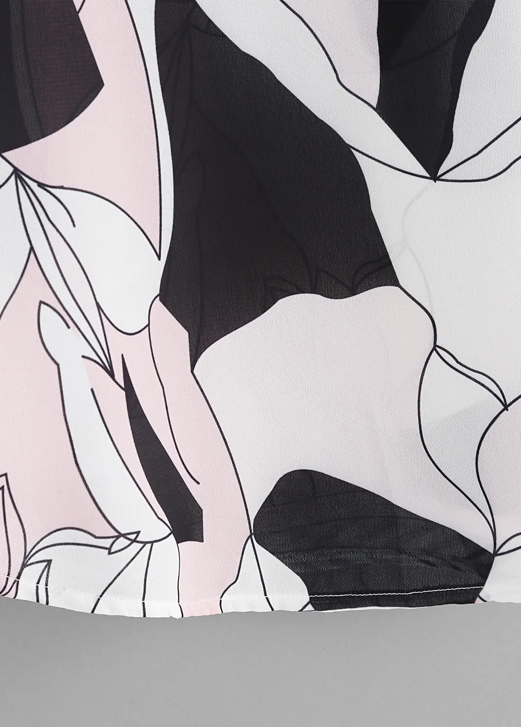 Stylish Abstract Pink Tops For Women & Girls