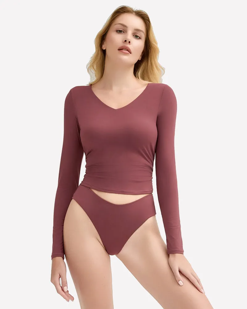Sweetheart Neck Y2k Top with Panties Sets