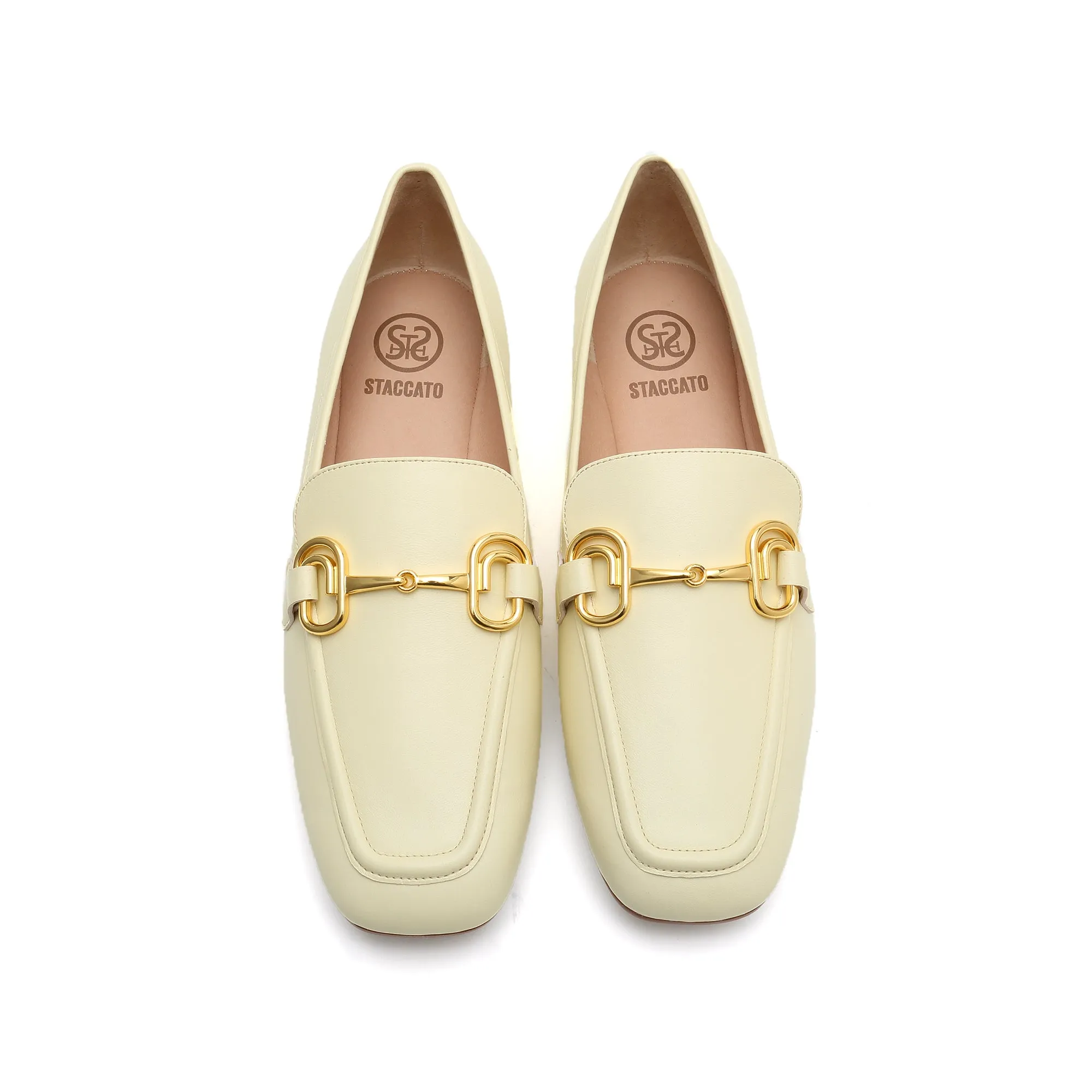 Taupe Classic Horsebit Flats Loafers