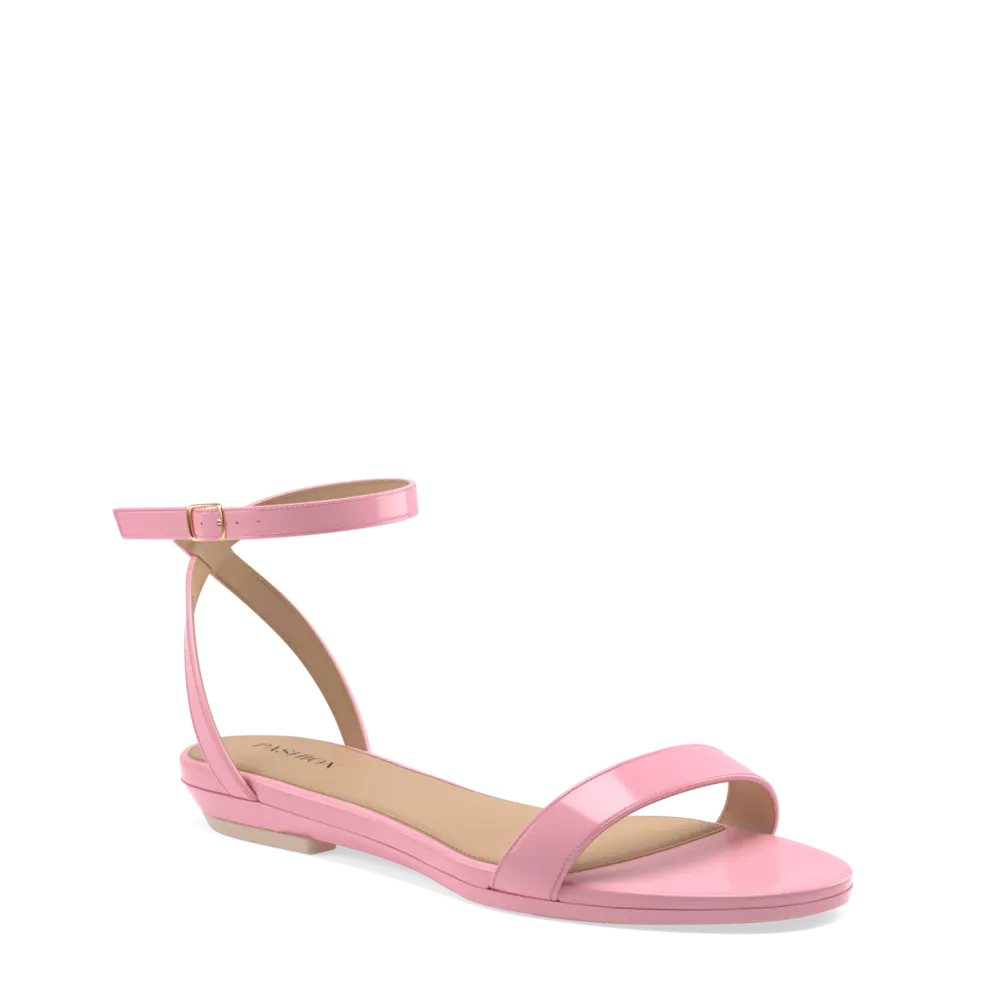 The Brenna - Pink Patent 4 Block