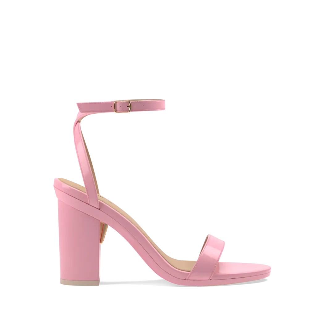 The Brenna - Pink Patent 4 Block