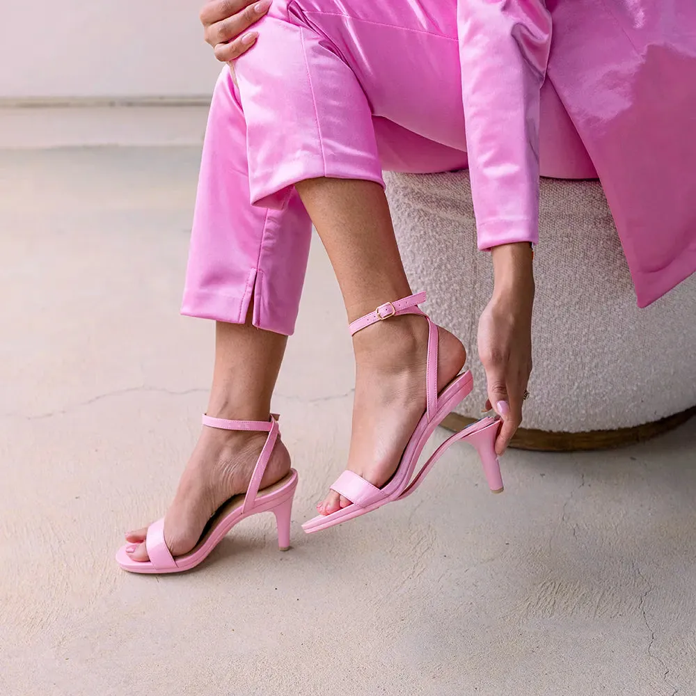 The Brenna - Pink Patent 4 Block