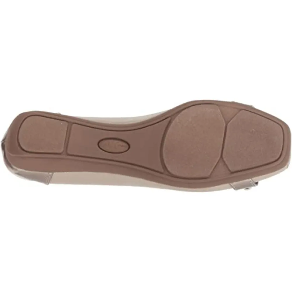 Umeko Medium Taupe Fabric Anne Klein Ballet Flats