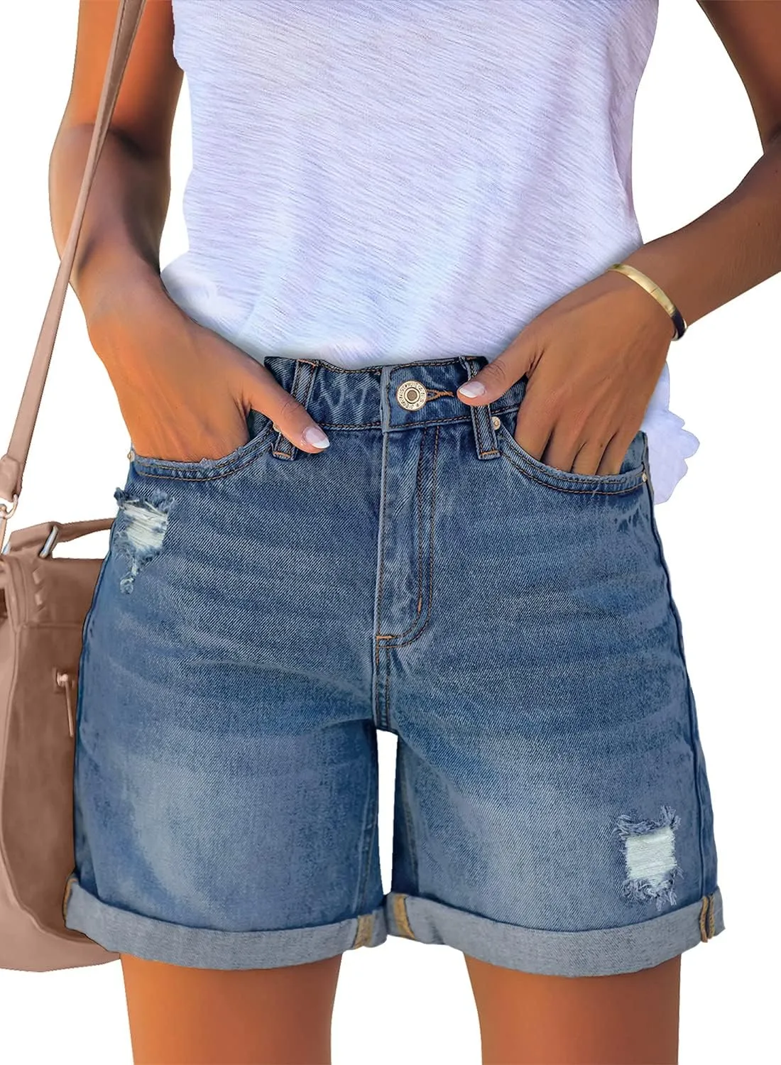 Woman Stylish Summer Jean Shorts