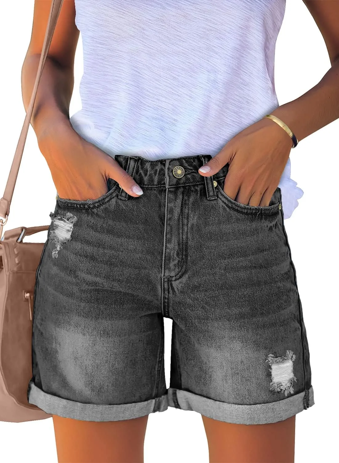 Woman Stylish Summer Jean Shorts