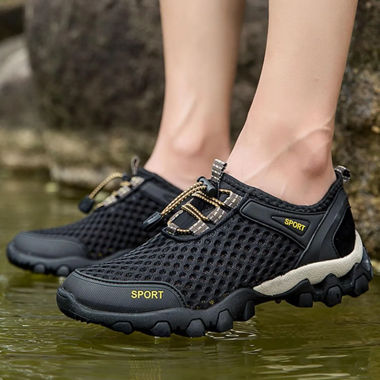 Women's Sneakers Wide Lightweight Work Slip Resistant Breathable Slip On Casual Shoes for Women Non Slip Loafers Backless Sneakers for Women