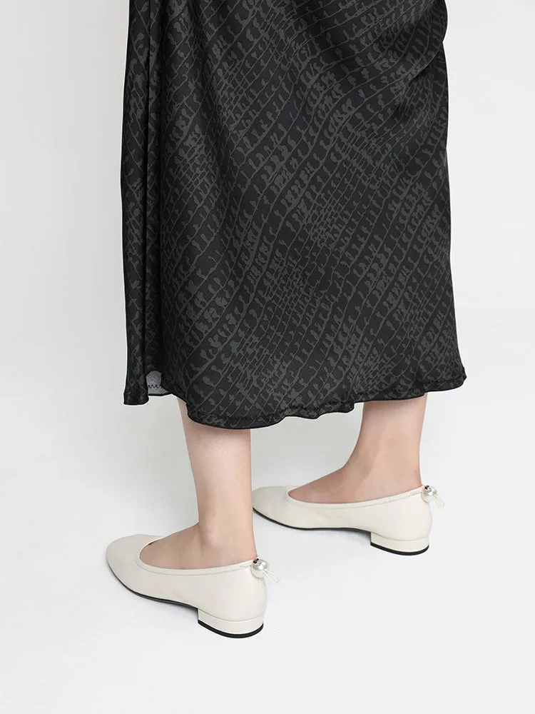 Zuri Curved-Toe Ballet Flats