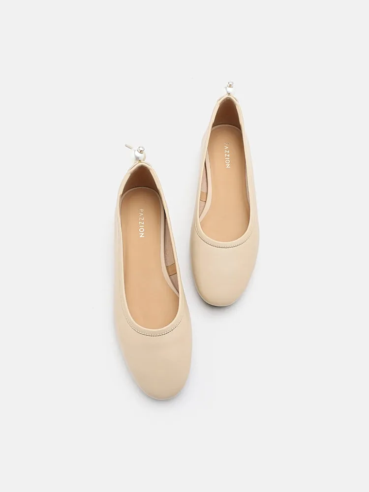 Zuri Curved-Toe Ballet Flats
