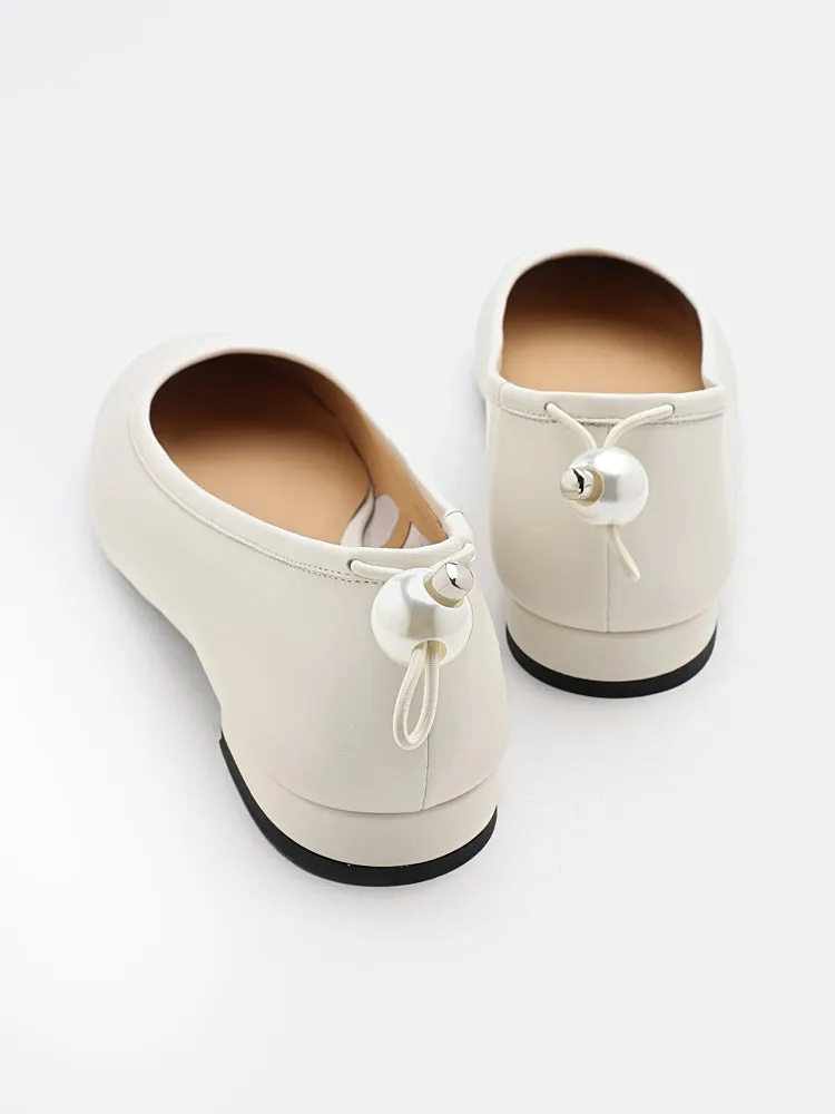 Zuri Curved-Toe Ballet Flats