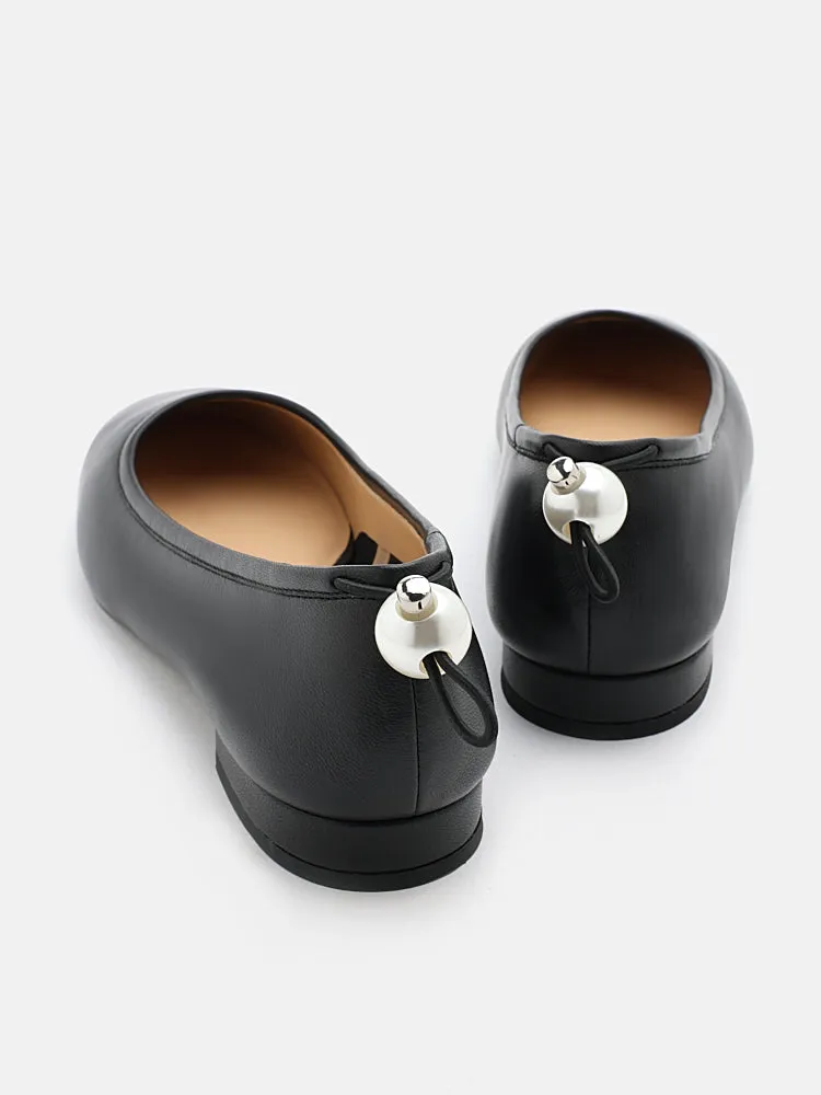 Zuri Curved-Toe Ballet Flats