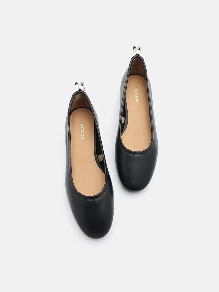 Zuri Curved-Toe Ballet Flats