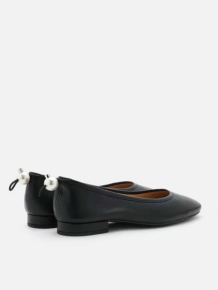 Zuri Curved-Toe Ballet Flats