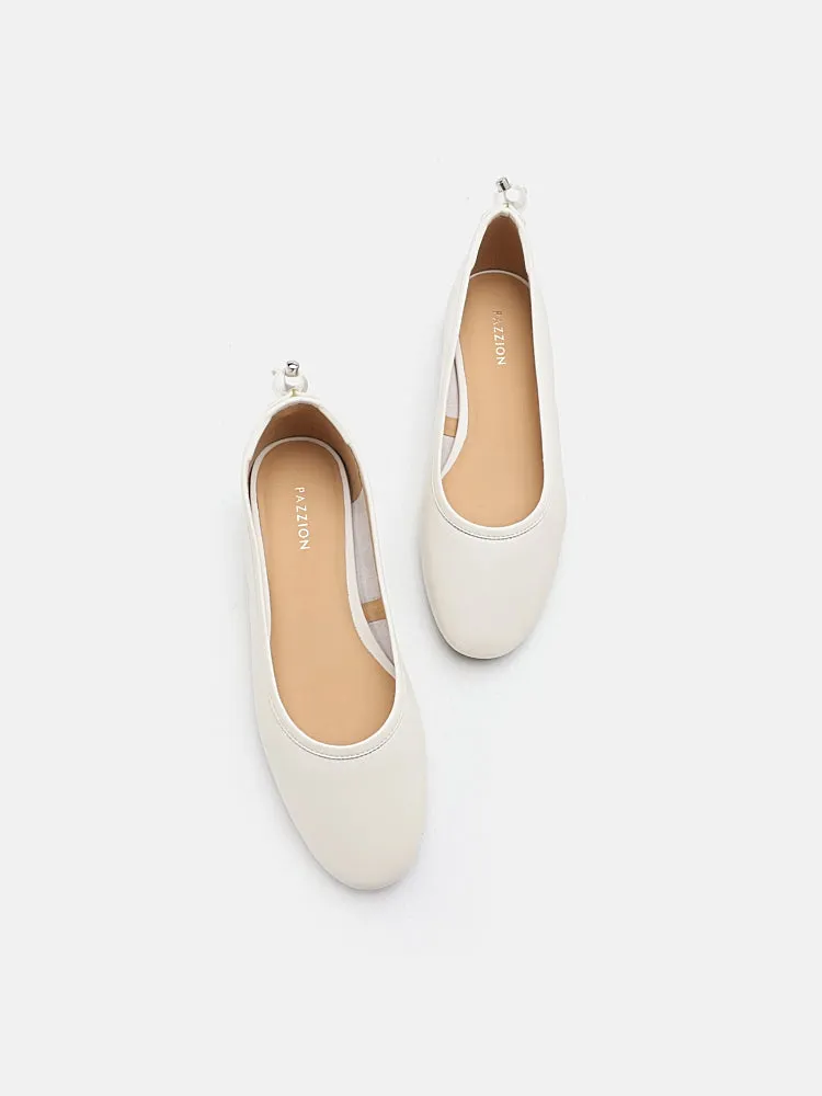 Zuri Curved-Toe Ballet Flats